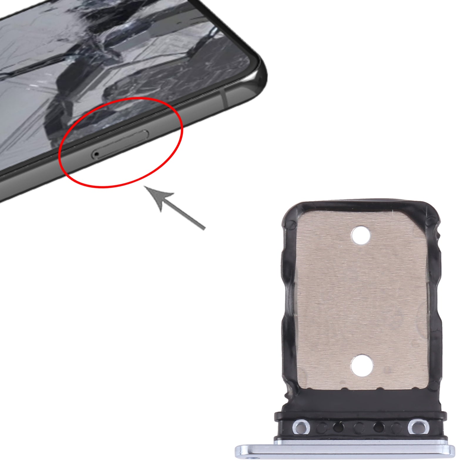 For-Google-Pixel-8-Pro-Original-SIM-Card-Tray-(Blue)