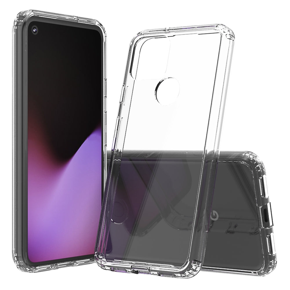 For-Google-Pixel-5-Scratchproof-TPU-+-Acrylic-Protective-Case(Transparent)