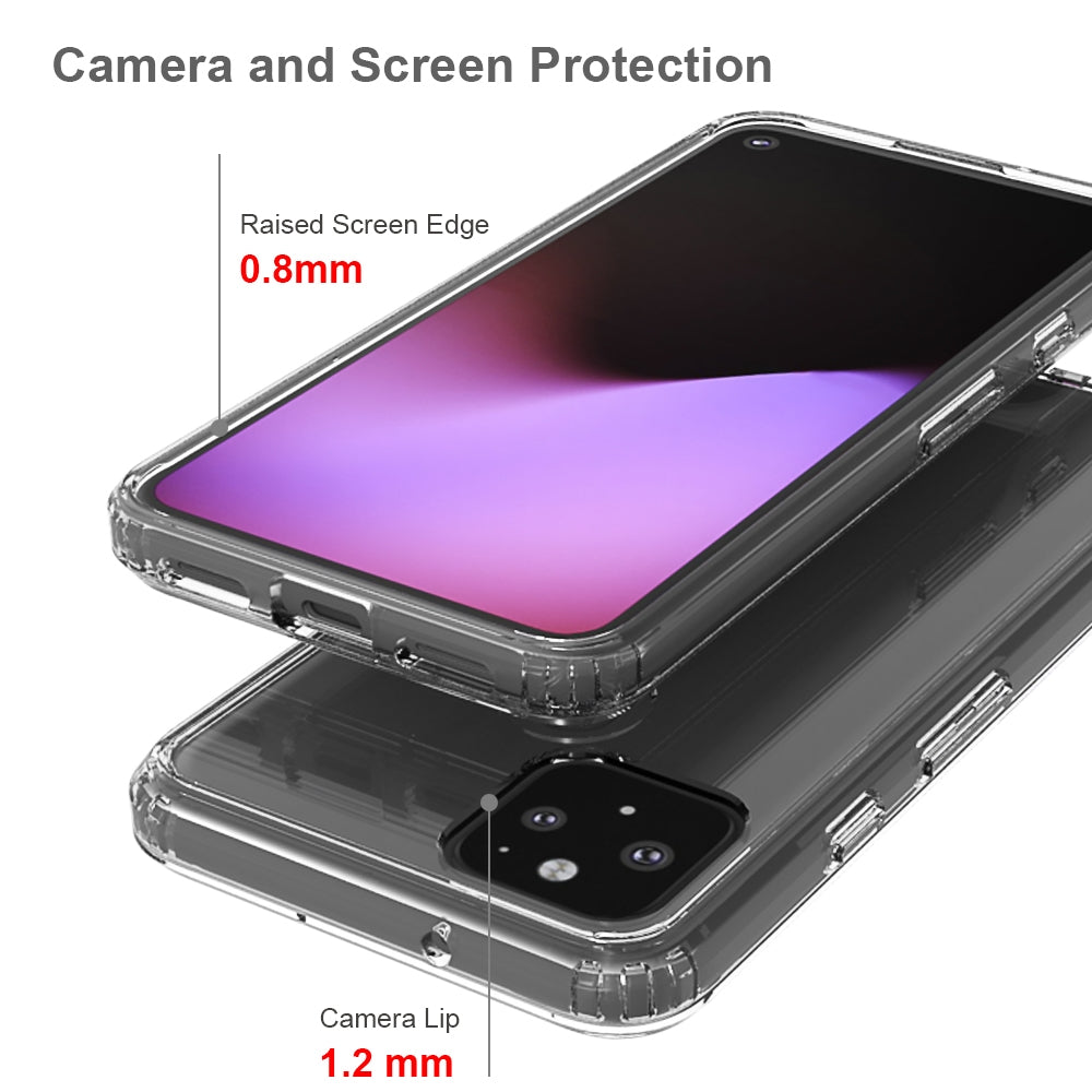 For-Google-Pixel-5-Scratchproof-TPU-+-Acrylic-Protective-Case(Transparent)