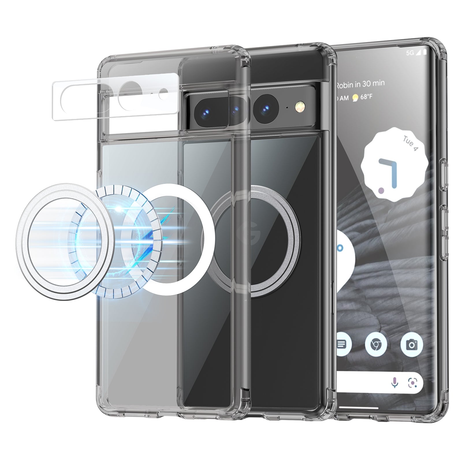For-Google-Pixel-7-Pro-Transparent-Frosted-MagSafe-Phone-Case