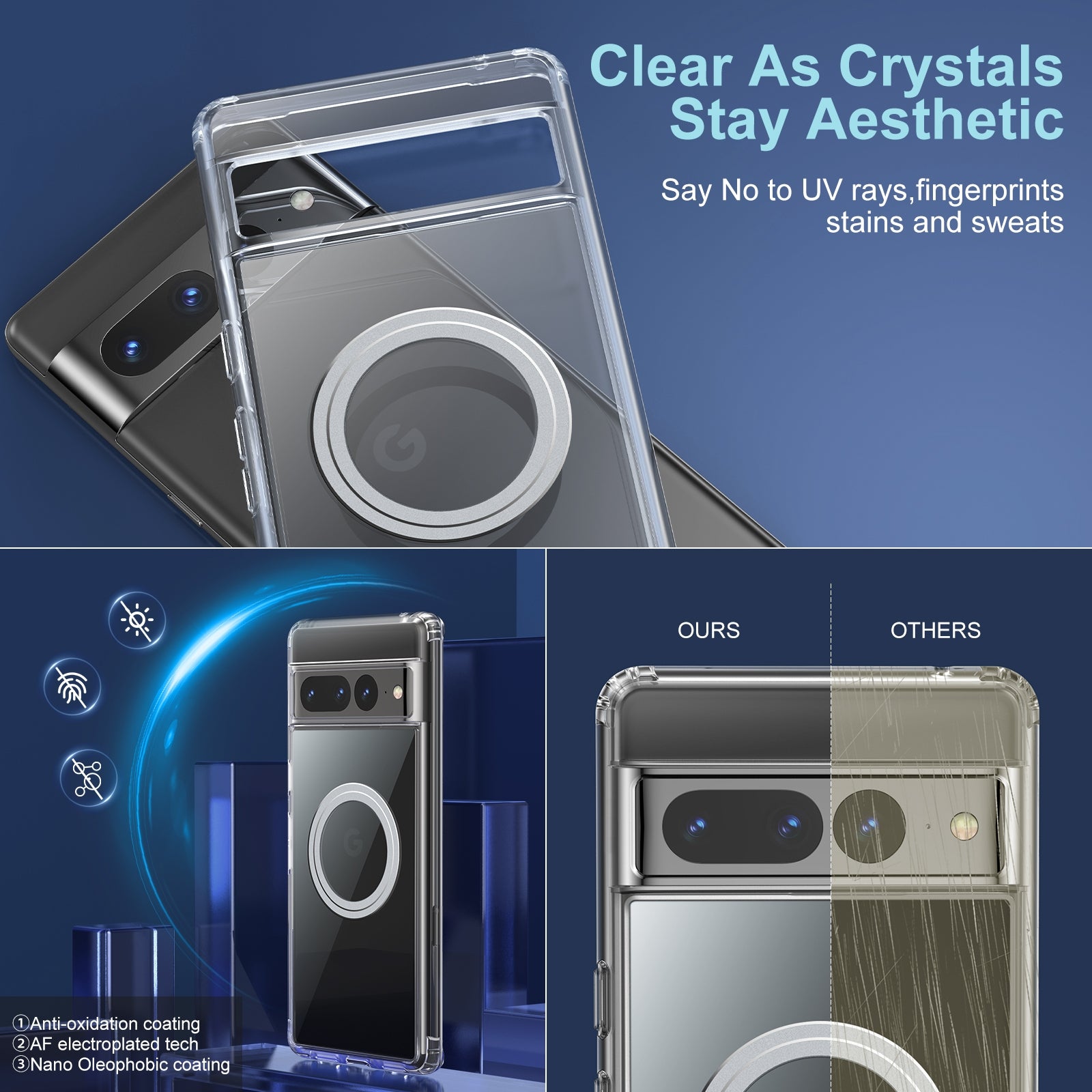 For-Google-Pixel-7-Pro-Transparent-Frosted-MagSafe-Phone-Case