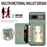 For-Google-Pixel-9-Pro-XL-Carbon-Fiber-Magnetic-Card-Bag-Phone-Case(Black)
