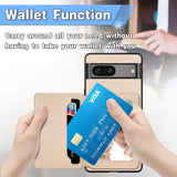 For-Google-Pixel-9-Pro-XL-Carbon-Fiber-Magnetic-Card-Bag-Phone-Case(Black)