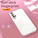 For-Honor-20-/-20S-/-nova-5T-Transparent-Plating-Fine-Hole-Phone-Case(Blue)