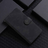 For Honor 200 Lite Global Skin Feel Magnetic Flip Leather Phone Case(Black)