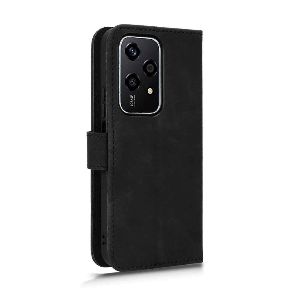 For Honor 200 Lite Global Skin Feel Magnetic Flip Leather Phone Case(Black)