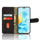 For Honor 200 Lite Global Skin Feel Magnetic Flip Leather Phone Case(Black)