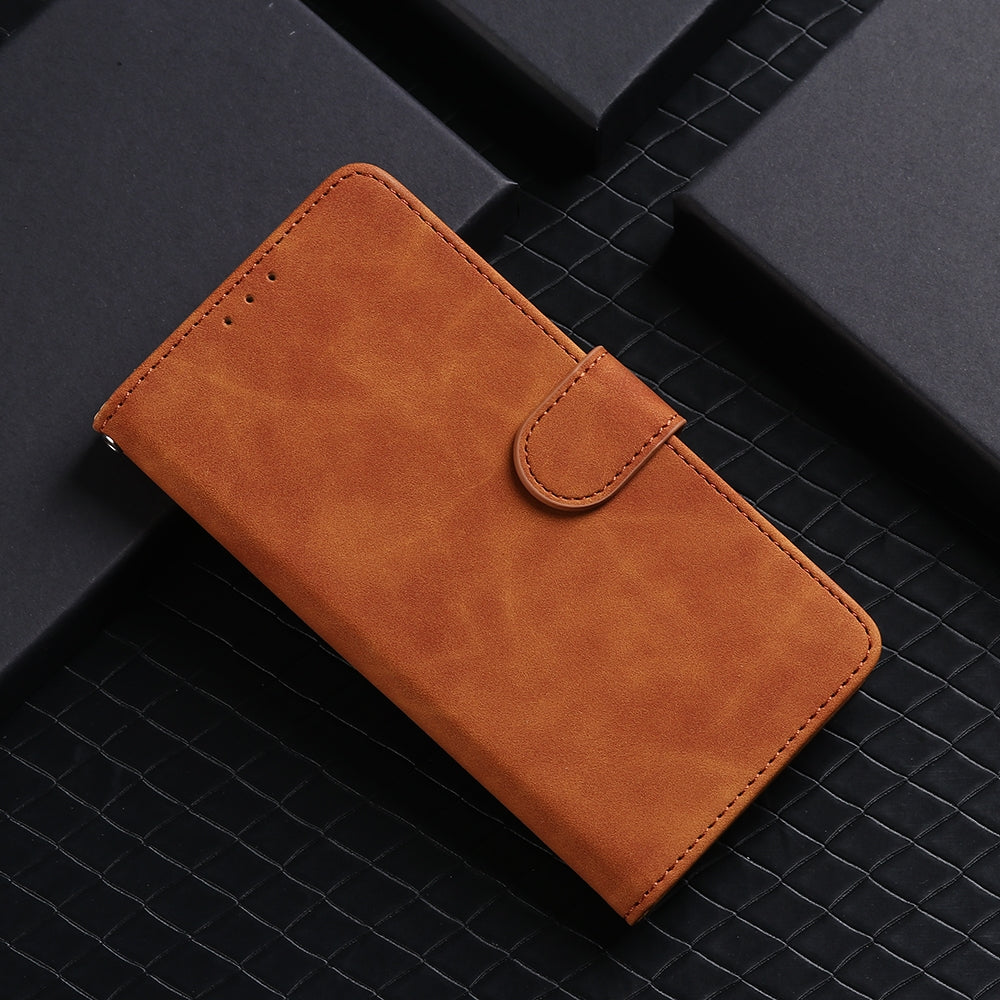 For-Honor-200-Lite-Global-Skin-Feel-Magnetic-Flip-Leather-Phone-Case(Brown)