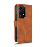 For-Honor-200-Lite-Global-Skin-Feel-Magnetic-Flip-Leather-Phone-Case(Brown)