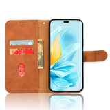 For-Honor-200-Lite-Global-Skin-Feel-Magnetic-Flip-Leather-Phone-Case(Brown)