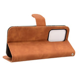 For-Honor-200-Lite-Global-Skin-Feel-Magnetic-Flip-Leather-Phone-Case(Brown)