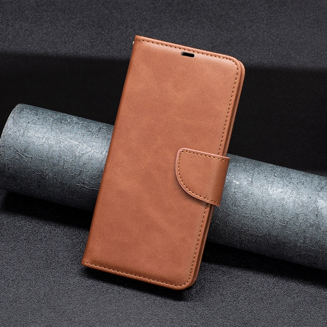 For-Honor-200-Lite-Global-Lambskin-Texture-Pure-Color-Flip-Leather-Phone-Case(Brown)