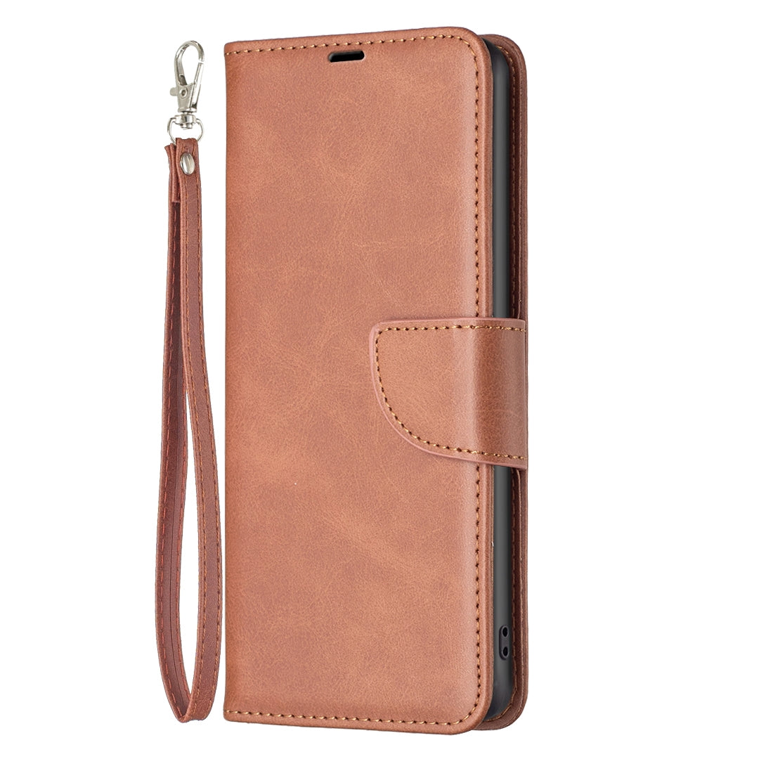 For-Honor-200-Lite-Global-Lambskin-Texture-Pure-Color-Flip-Leather-Phone-Case(Brown)