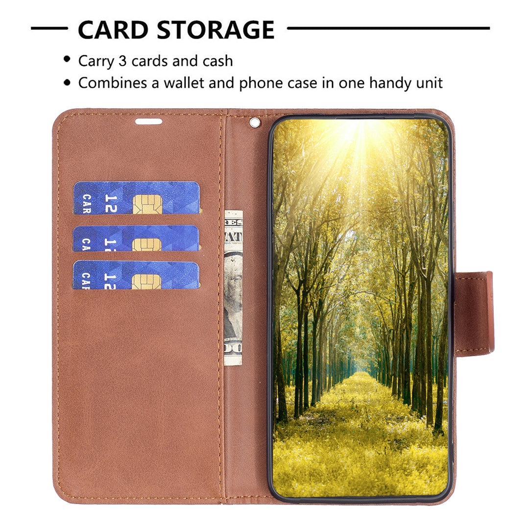 For-Honor-200-Lite-Global-Lambskin-Texture-Pure-Color-Flip-Leather-Phone-Case(Brown)