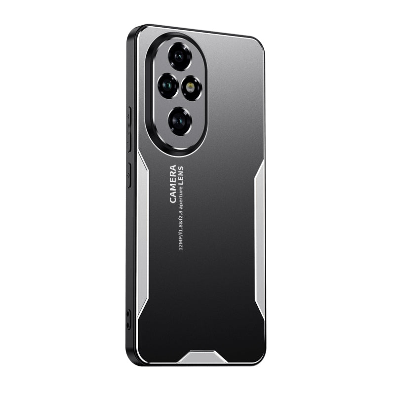 For-Honor-200-Pro-Blade-Series-TPU-Hybrid-Metal-Phone-Case(Silve)