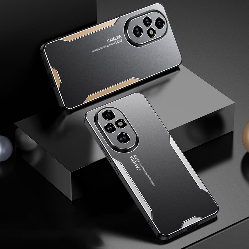 For-Honor-200-Pro-Blade-Series-TPU-Hybrid-Metal-Phone-Case(Silve)
