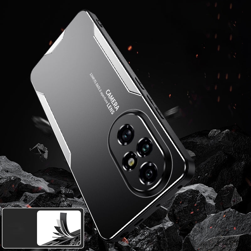 For-Honor-200-Pro-Blade-Series-TPU-Hybrid-Metal-Phone-Case(Silve)