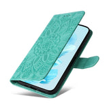 For-Honor-200-Lite-Global-Embossed-Sunflower-Leather-Phone-Case(Green)
