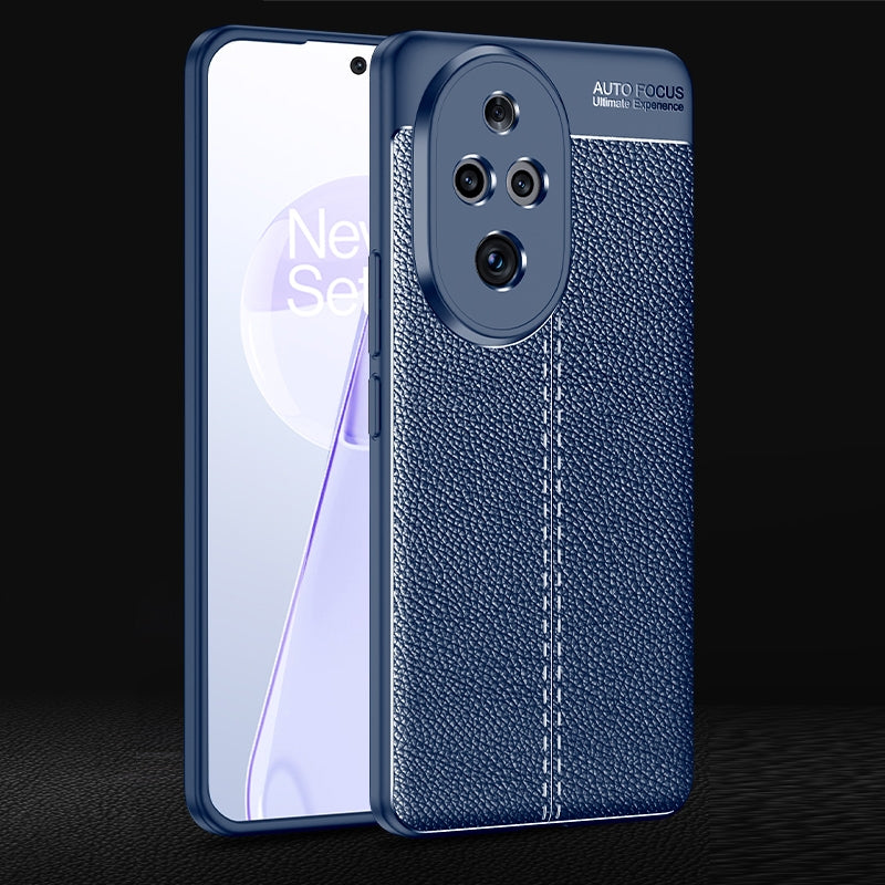 For-Honor-200-Pro-Litchi-Texture-Shockproof-TPU-Phone-Case(Blue)