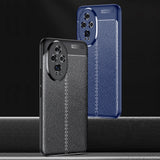 For-Honor-200-Pro-Litchi-Texture-Shockproof-TPU-Phone-Case(Blue)