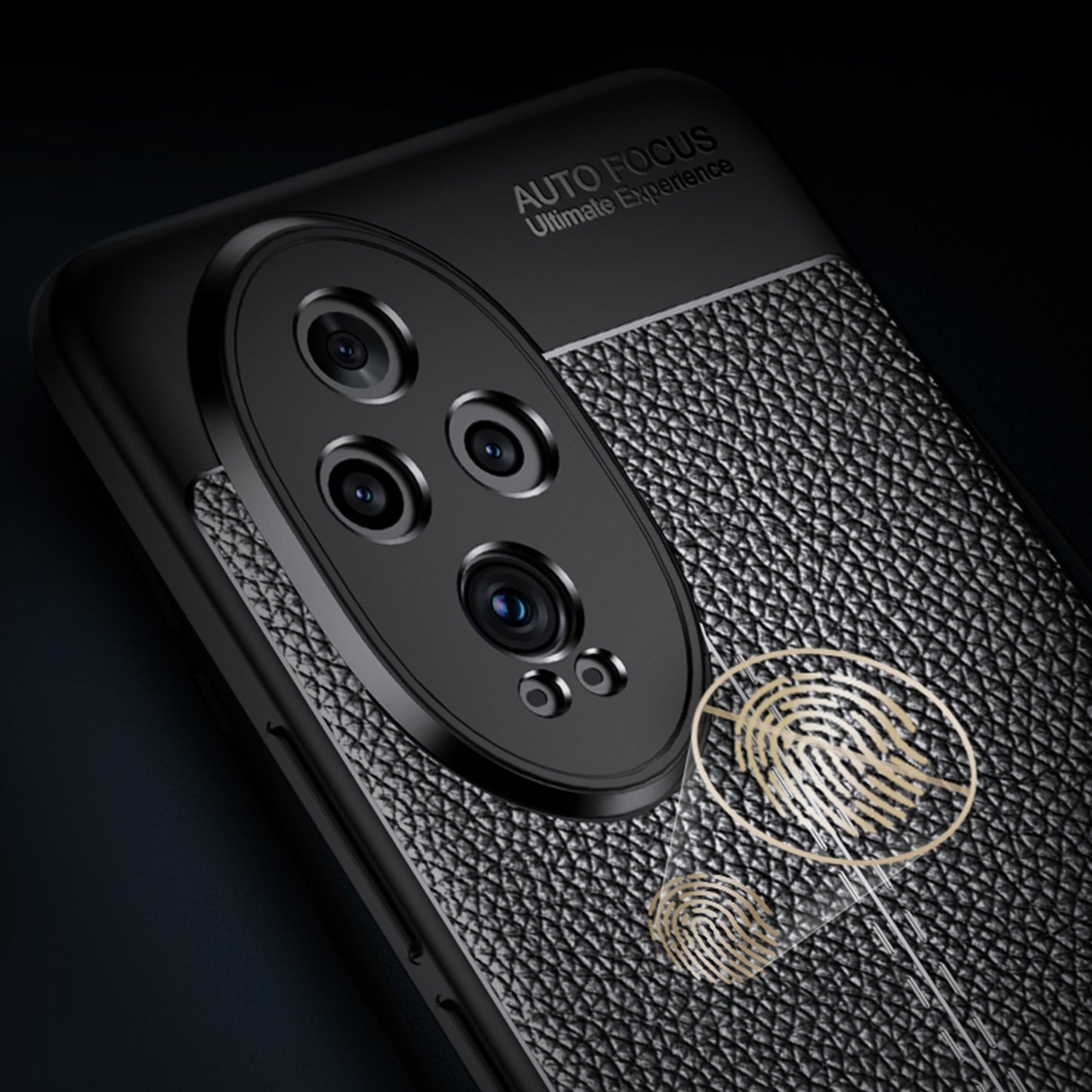 For-Honor-200-Pro-Litchi-Texture-Shockproof-TPU-Phone-Case(Blue)