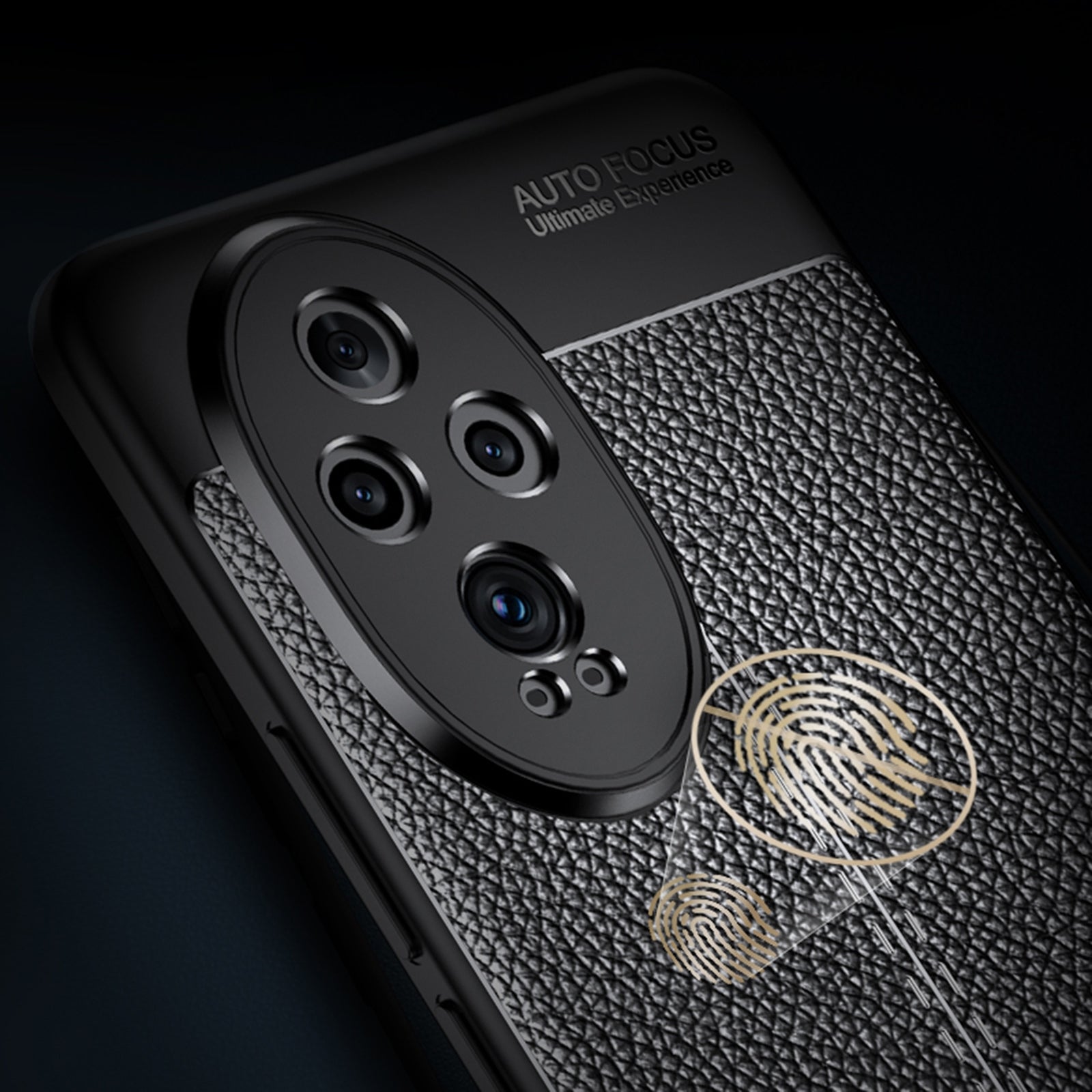 For-Honor-200-Pro-Litchi-Texture-Shockproof-TPU-Phone-Case(Blue)