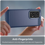 For-Honor-200-Lite-Global-Brushed-Texture-Carbon-Fiber-TPU-Phone-Case(Blue)