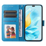 For-Honor-200-Lite-Global-Embossed-Sunflower-Leather-Phone-Case(Blue)