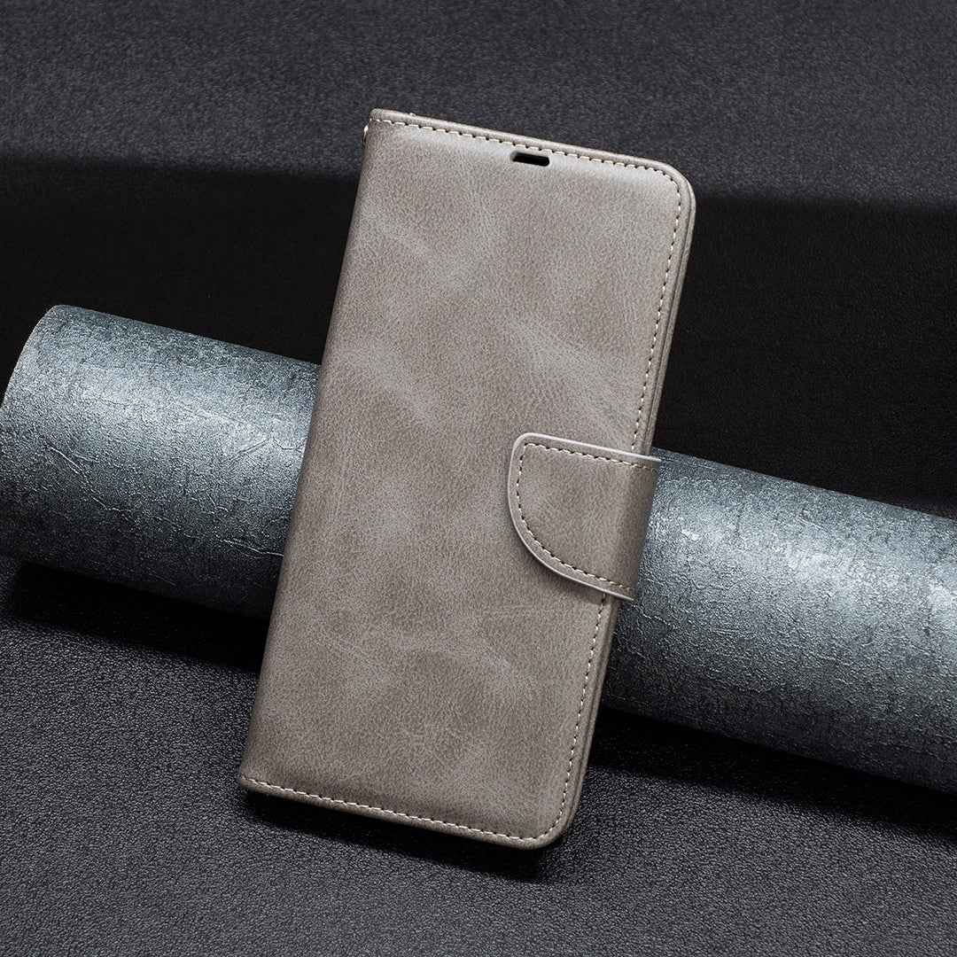 For-Honor-200-Lite-Global-Lambskin-Texture-Pure-Color-Flip-Leather-Phone-Case(Grey)