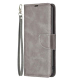 For-Honor-200-Lite-Global-Lambskin-Texture-Pure-Color-Flip-Leather-Phone-Case(Grey)