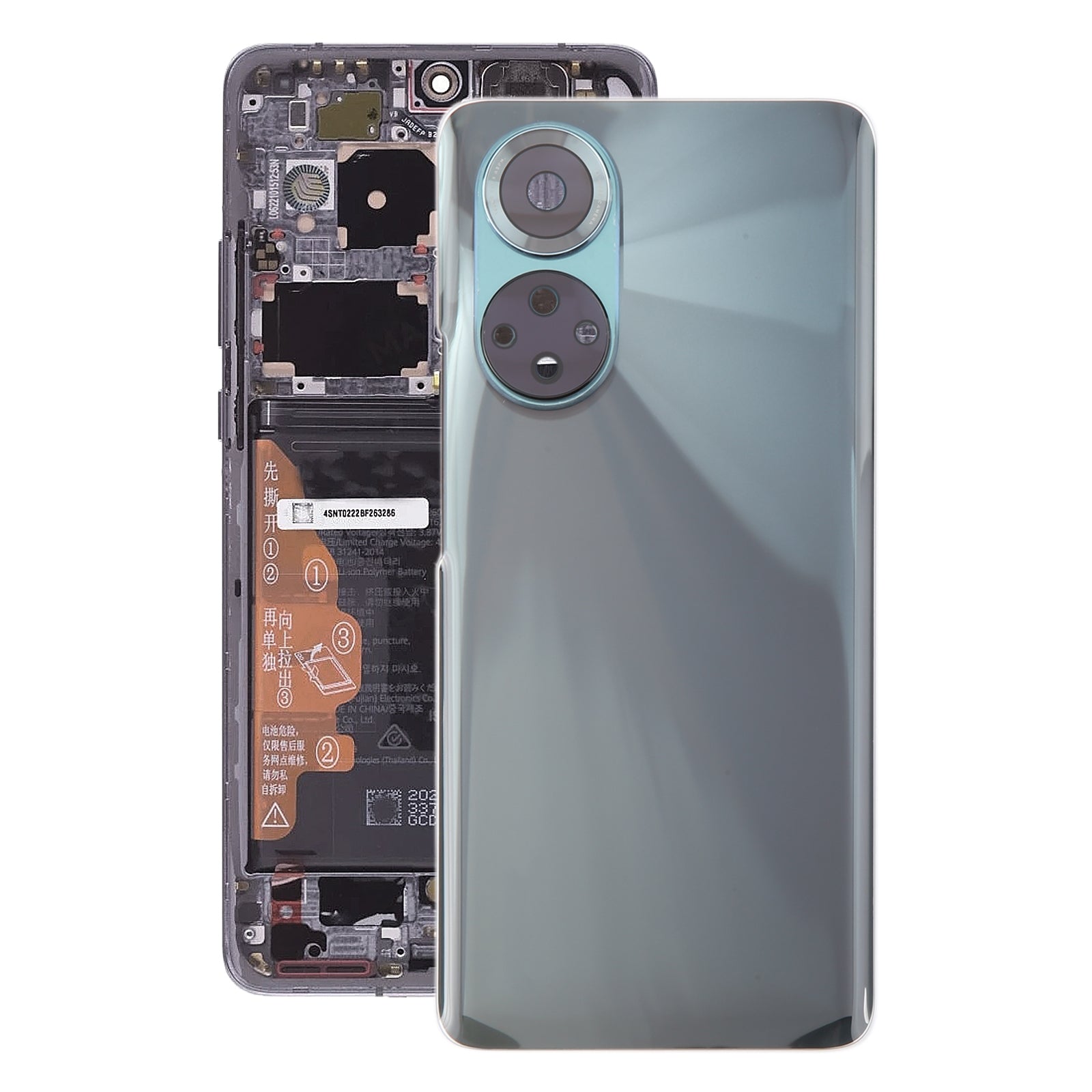 For-Honor-50-Battery-Back-Cover-with-Camera-Lens-Frame(Green)