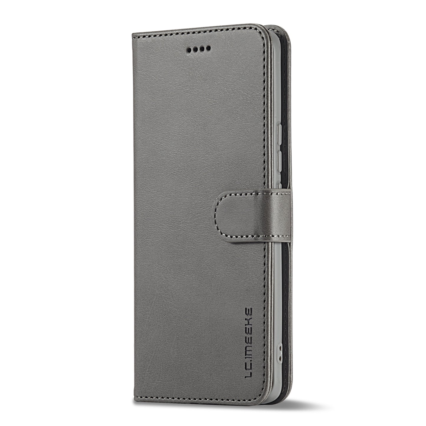 For-Honor-50-SE-LC.IMEEKE-Calf-Texture-Leather-Phone-Case(Grey)
