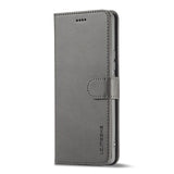 For-Honor-50-SE-LC.IMEEKE-Calf-Texture-Leather-Phone-Case(Grey)