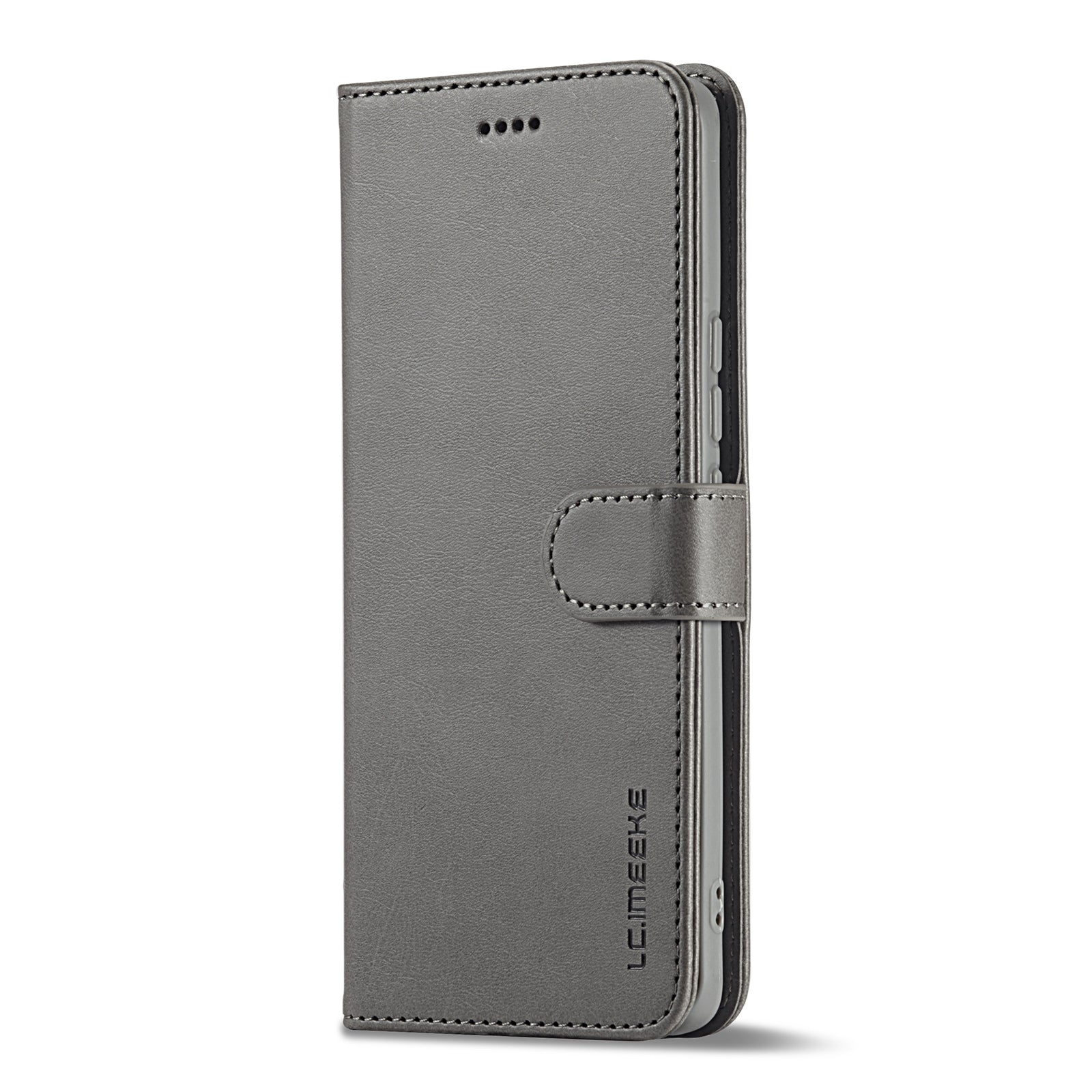 For-Honor-50-SE-LC.IMEEKE-Calf-Texture-Leather-Phone-Case(Grey)