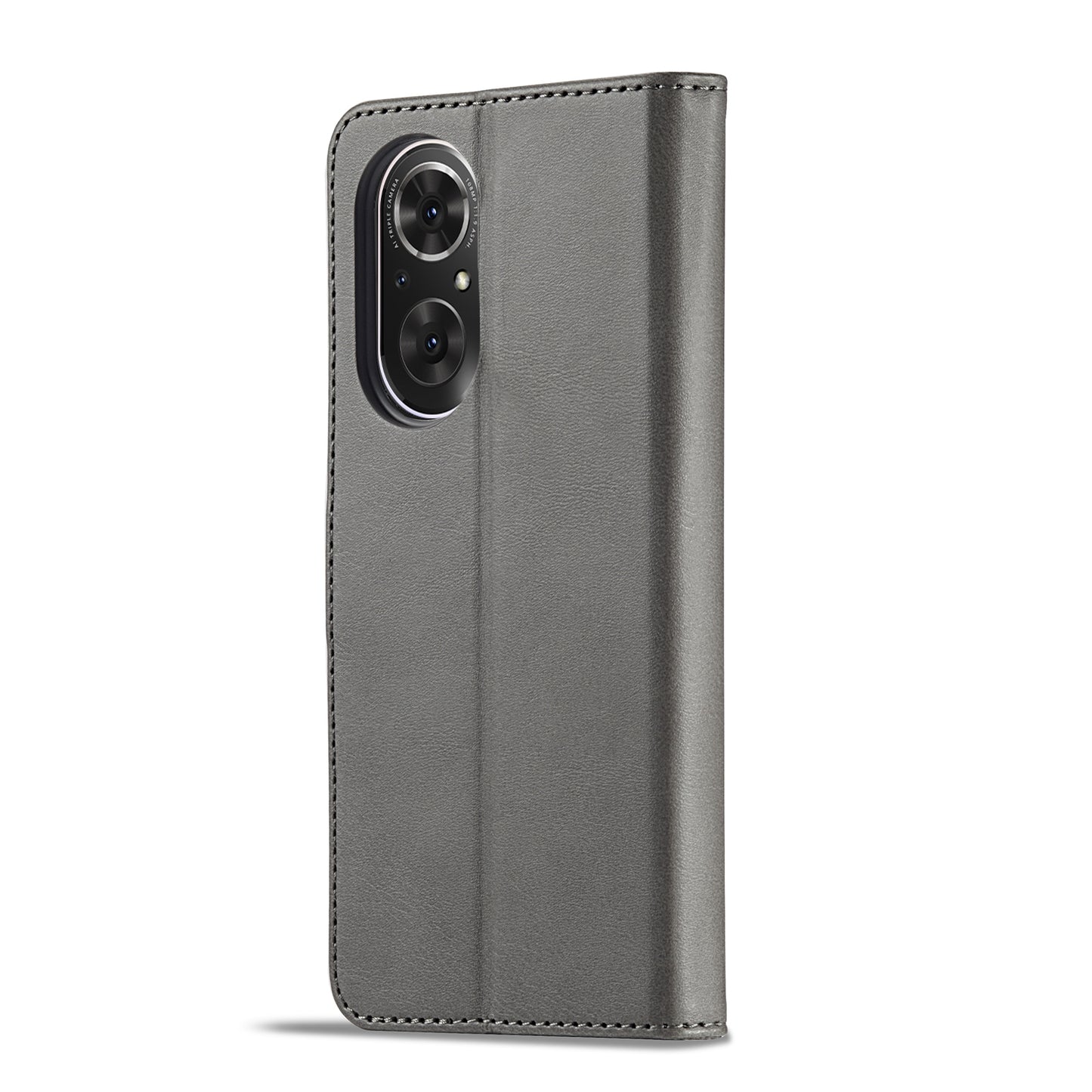 For-Honor-50-SE-LC.IMEEKE-Calf-Texture-Leather-Phone-Case(Grey)
