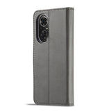 For-Honor-50-SE-LC.IMEEKE-Calf-Texture-Leather-Phone-Case(Grey)