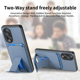 For-Honor-50-Carbon-Fiber-Card-Bag-Fold-Stand-Phone-Case(Blue)