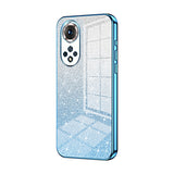 For-Honor-50-/-Huawei-nova-9-Gradient-Glitter-Powder-Electroplated-Phone-Case(Blue)