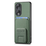 For-Honor-50-Carbon-Fiber-Card-Bag-Fold-Stand-Phone-Case(Green)