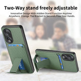 For-Honor-50-Carbon-Fiber-Card-Bag-Fold-Stand-Phone-Case(Green)