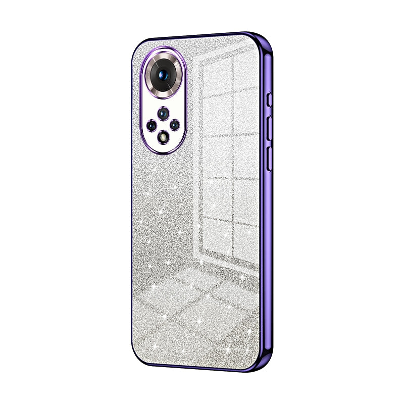 For-Honor-50-/-Huawei-nova-9-Gradient-Glitter-Powder-Electroplated-Phone-Case(Purple)