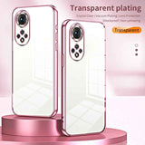 For-Honor-50-/-Huawei-nova-9-Transparent-Plating-Fine-Hole-Phone-Case(Purple)