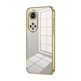 For-Honor-50-Pro-/-Huawei-nova-9-Pro-Transparent-Plating-Fine-Hole-Phone-Case(Gold)