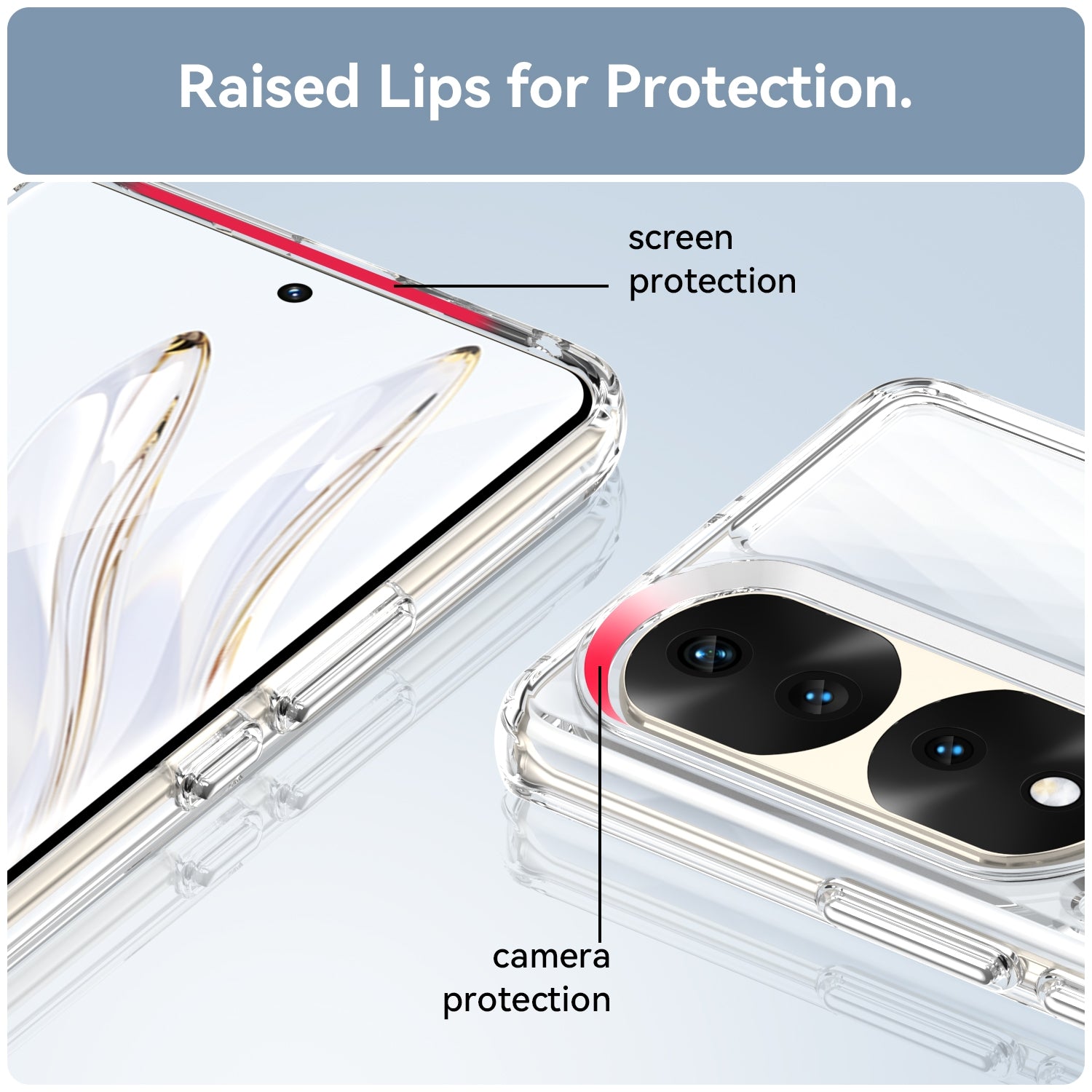 For-Honor-70-Pro+-5G-Candy-Series-TPU-Phone-Case(Transparent)