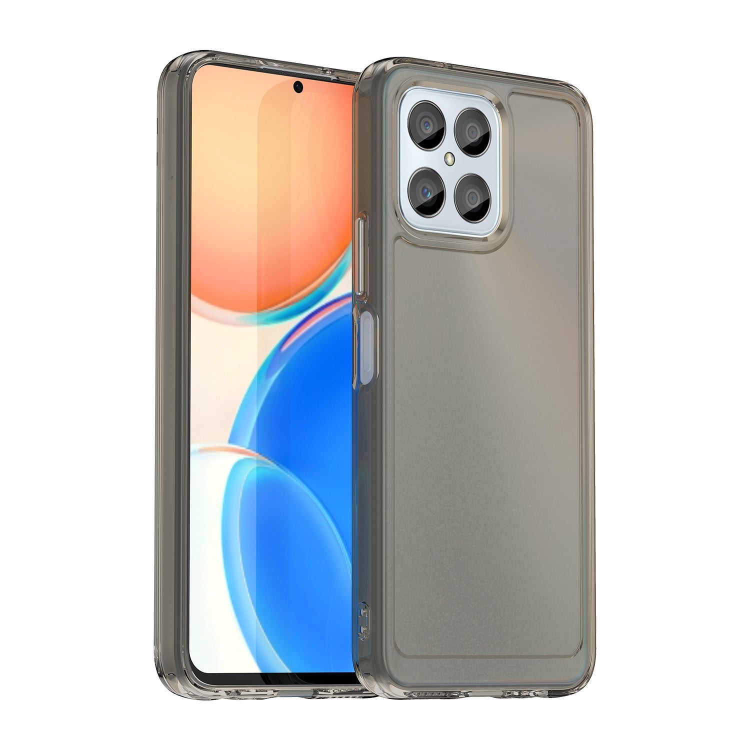 For-Honor-70-Lite-Candy-Series-TPU-Phone-Case(Transparent-Grey)