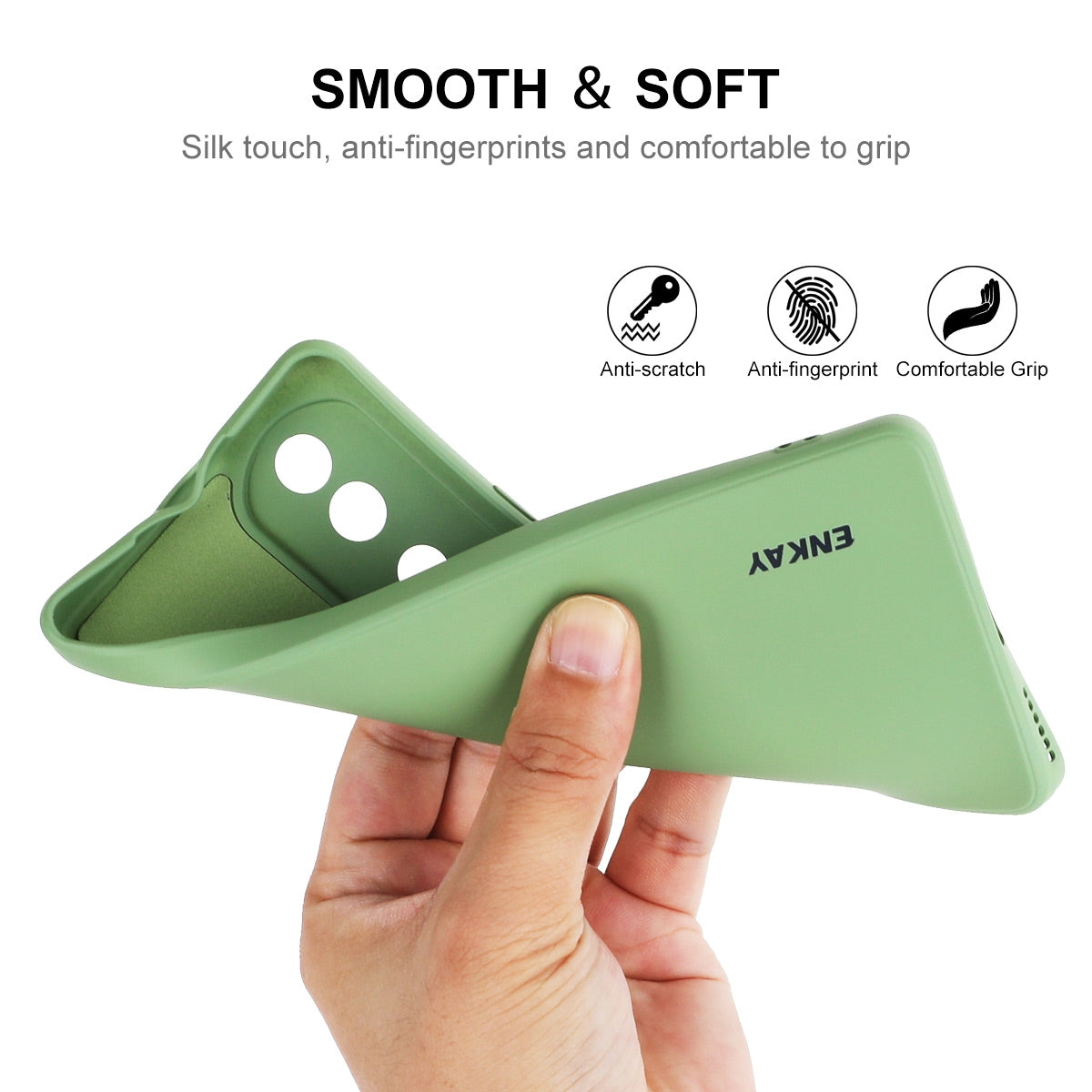 For-Honor-70-ENKAY-Liquid-Silicone-Shockproof-Phone-Case(Dark-Green)