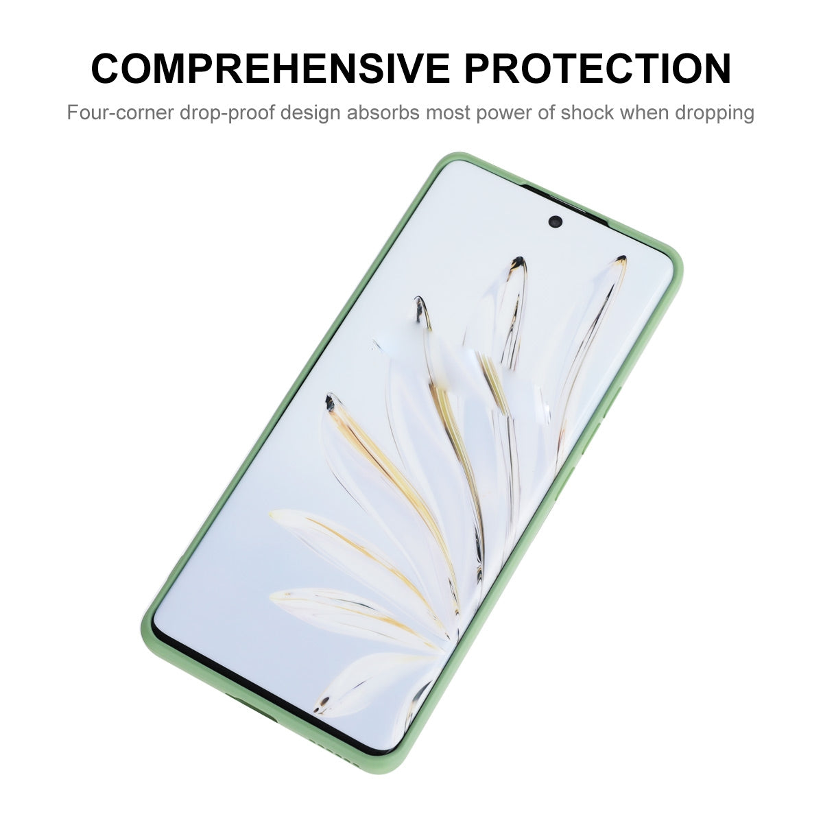 For-Honor-70-ENKAY-Liquid-Silicone-Shockproof-Phone-Case(Dark-Green)