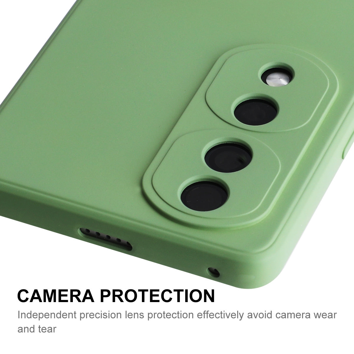 For-Honor-70-ENKAY-Liquid-Silicone-Shockproof-Phone-Case(Dark-Green)