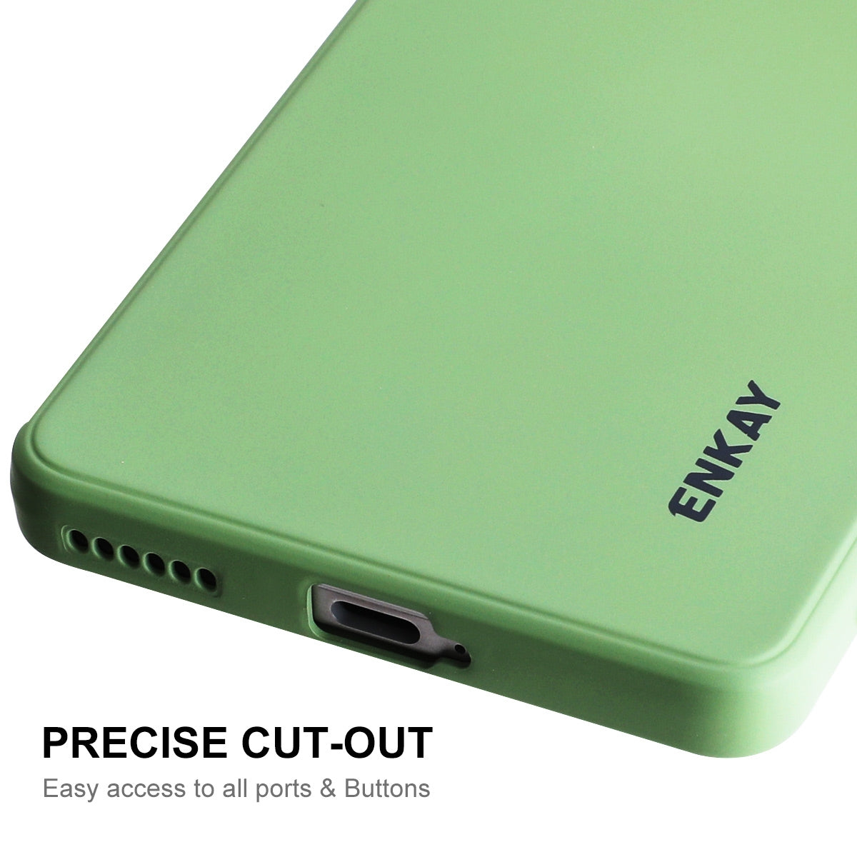 For-Honor-70-ENKAY-Liquid-Silicone-Shockproof-Phone-Case(Dark-Green)