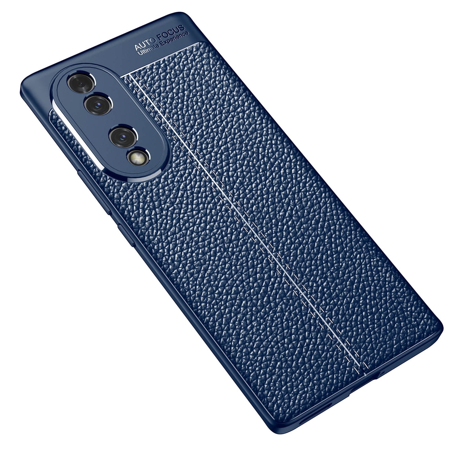 For-Honor-70-Litchi-Texture-Shockproof-TPU-Phone-Case(Blue)